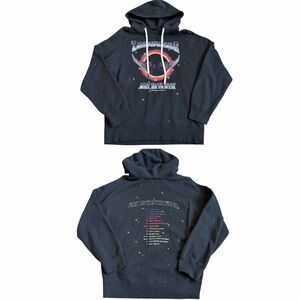 Zadig & Voltaire Women’s Elisio Campo Concert Hoodie Sweatshirt Sz S Studded EUC